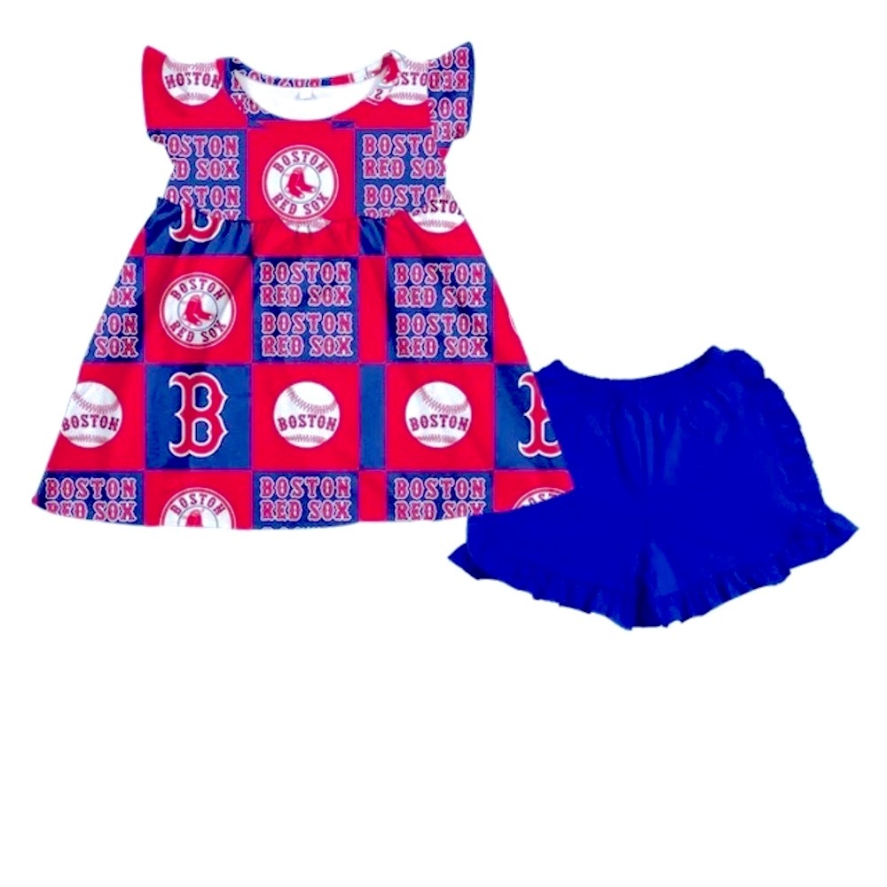 Boston Red Sox 2 piece set for toddlers/ baby girls